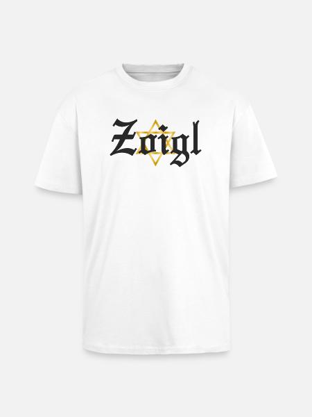 Zoigl Gold - Oversized Heavyweight Unisex T-Shirt - Weiß