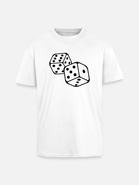 cubes__f1 - T-shirt unisexe oversize épais - blanc