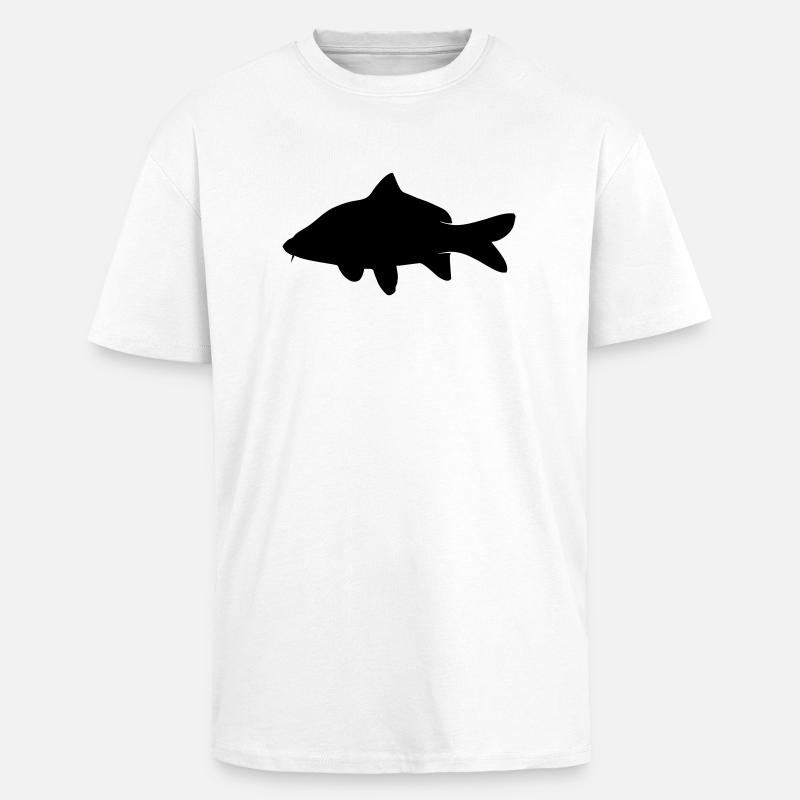 Carp - Oversized Heavyweight Unisex T-Shirt - Weiß