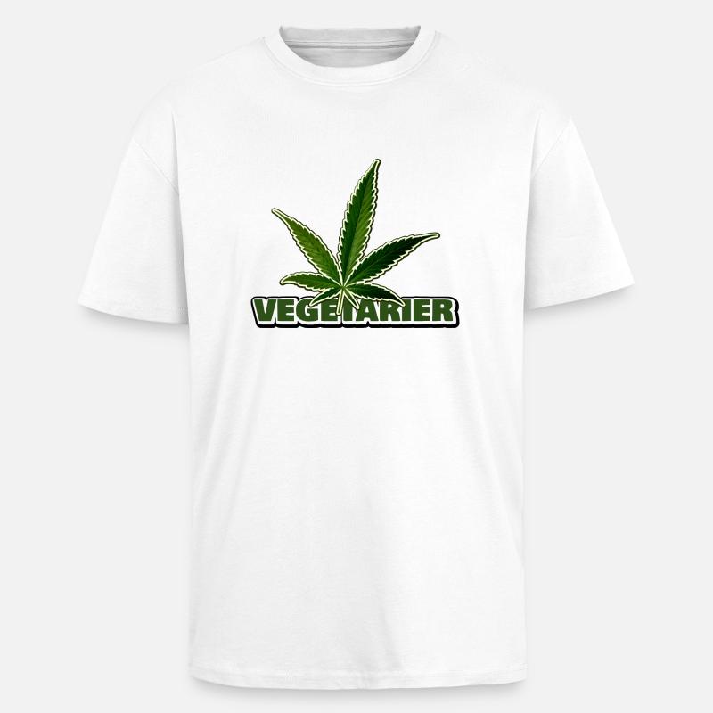 vegetarier v2 - Oversized Heavyweight Unisex T-Shirt - Weiß
