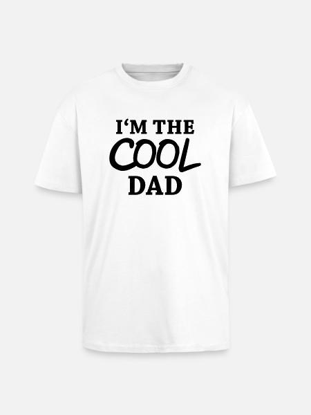 I'm the cool dad - Oversized Heavyweight Unisex T-Shirt - Weiß