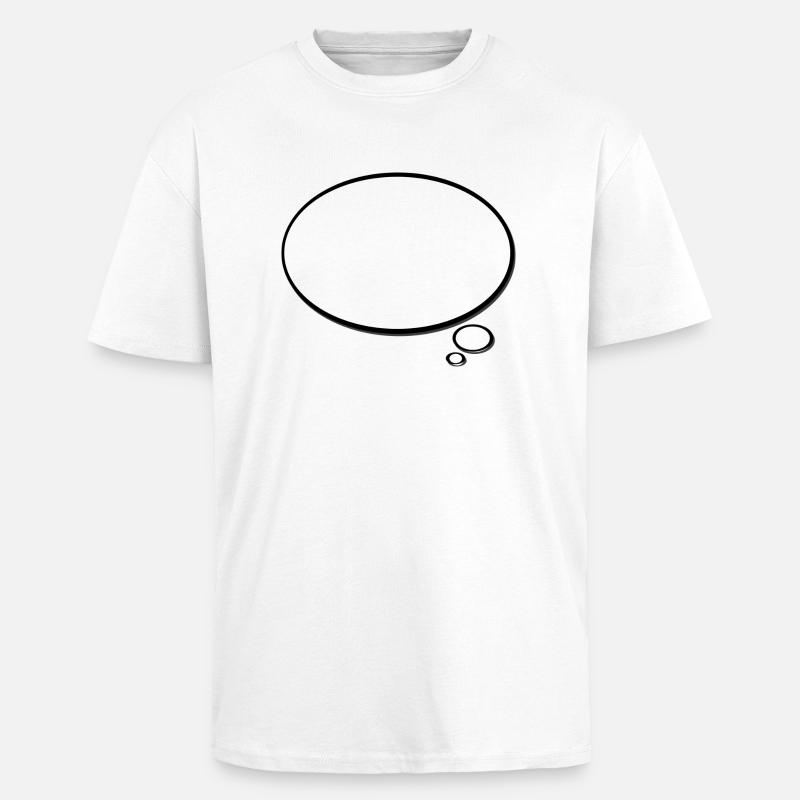 sprechblase - Oversized Heavyweight Unisex T-Shirt - Weiß