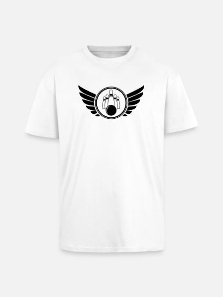 bowling_wappen_01 - Oversized Heavyweight Unisex T-Shirt - Weiß
