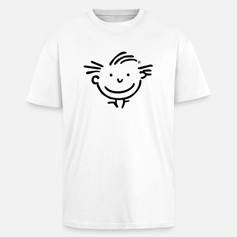 Kopf Junge - Oversized Heavyweight Unisex T-Shirt - Weiß
