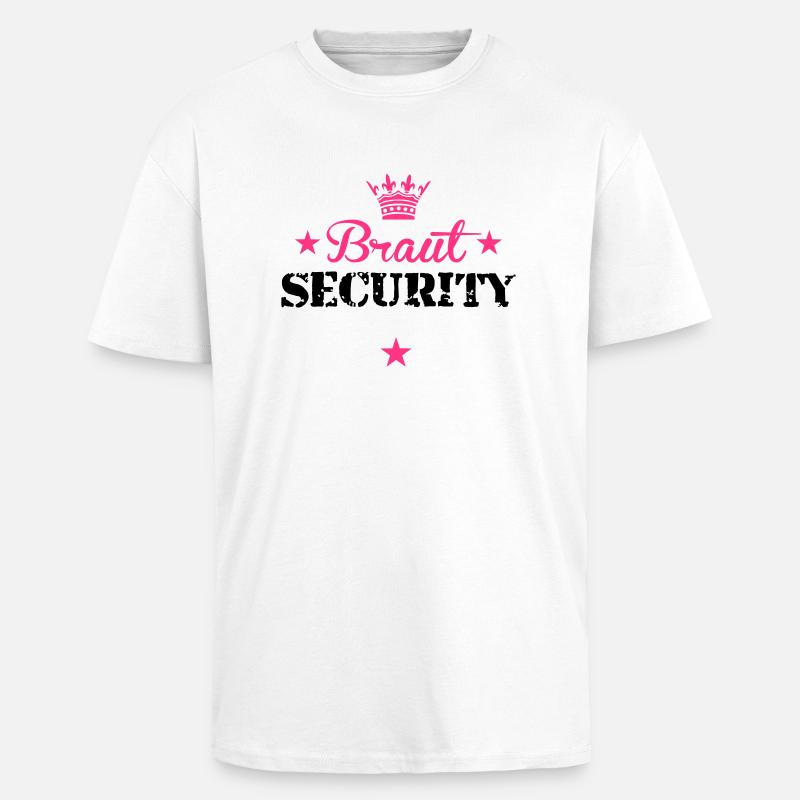 braut_security_5_2f_ - Oversized Heavyweight Unisex T-Shirt - Weiß