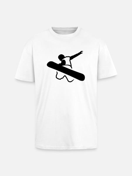 snowboarder_newstyle_v2 - Oversized Heavyweight Unisex T-Shirt - Weiß