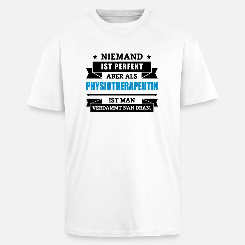 Fun Physiotherapeutin - Oversized Heavyweight Unisex T-Shirt - Weiß