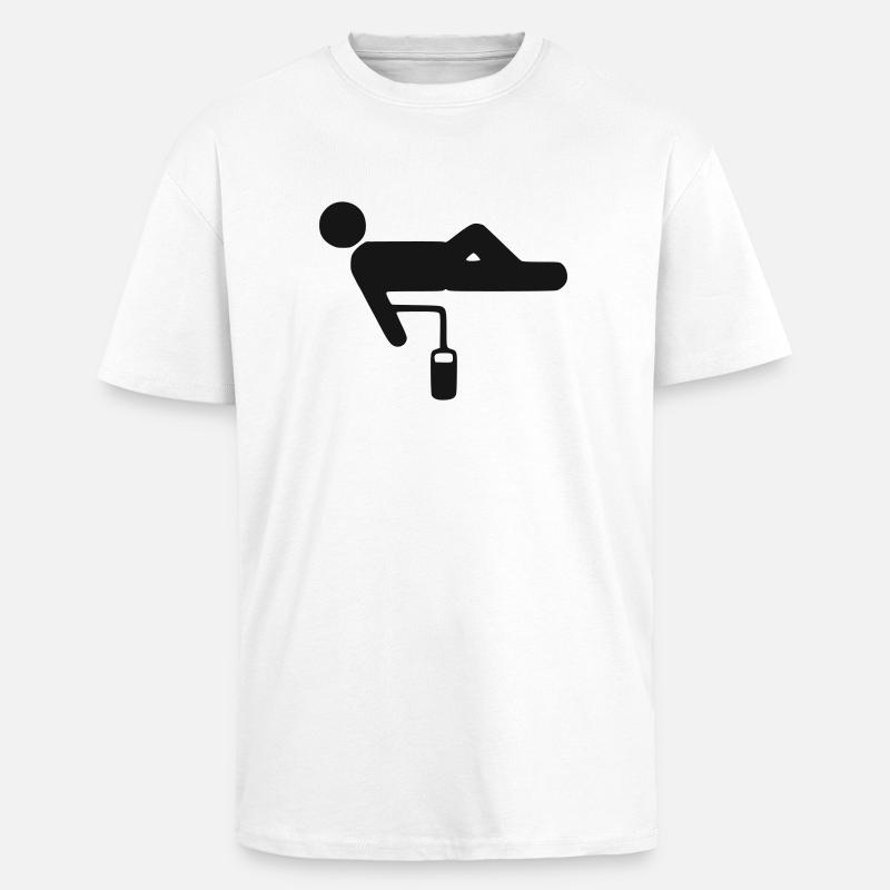 Blutspende - Oversized Heavyweight Unisex T-Shirt - Weiß