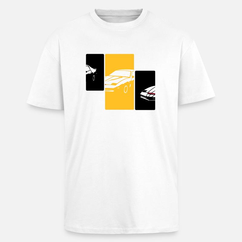 transam1 - T-shirt unisexe oversize épais - blanc
