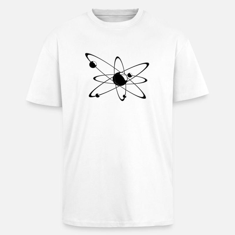 fantastic atom - Oversized Heavyweight Unisex T-Shirt - Weiß