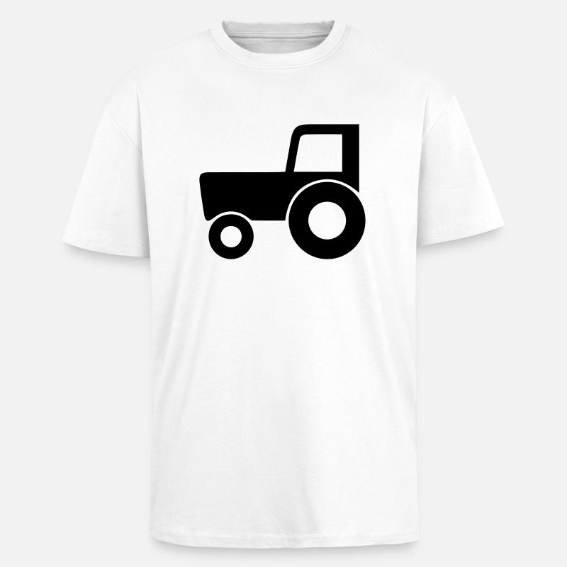 Trecker - Oversized Heavyweight Unisex T-Shirt - Weiß