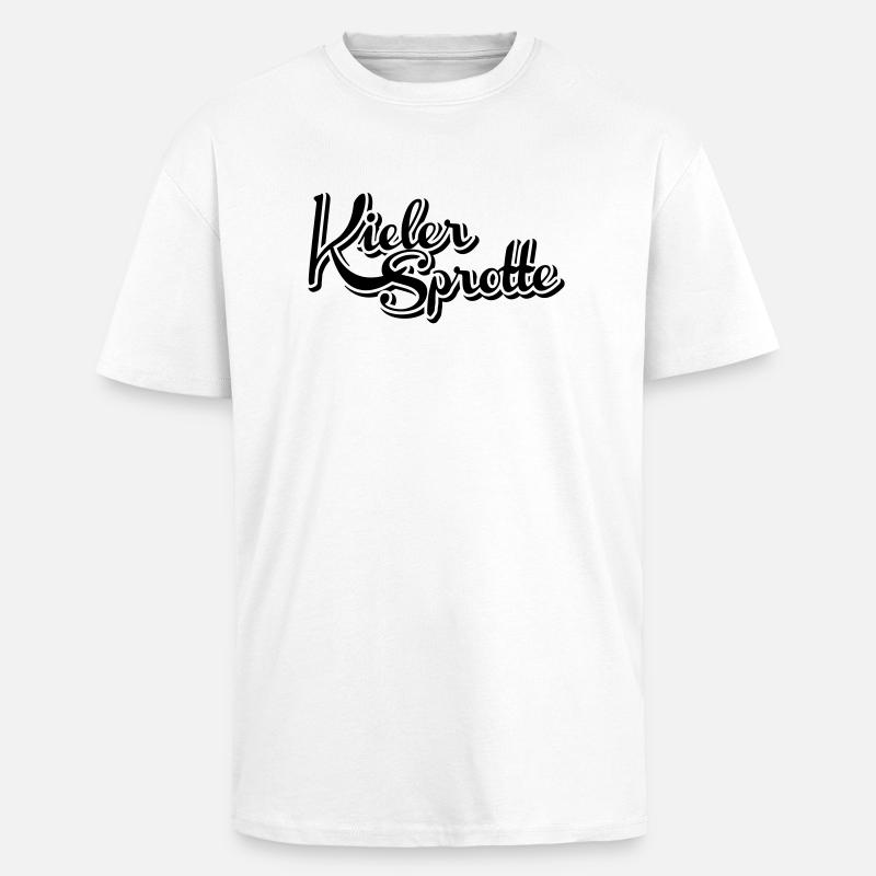 KielerSprotte - T-shirt unisexe oversize épais - blanc