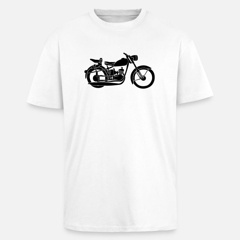 RT MZ Motorrad - Oversized Heavyweight Unisex T-Shirt - Weiß