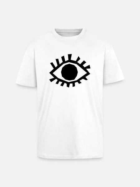 Auge - Oversized Heavyweight Unisex T-Shirt - Weiß