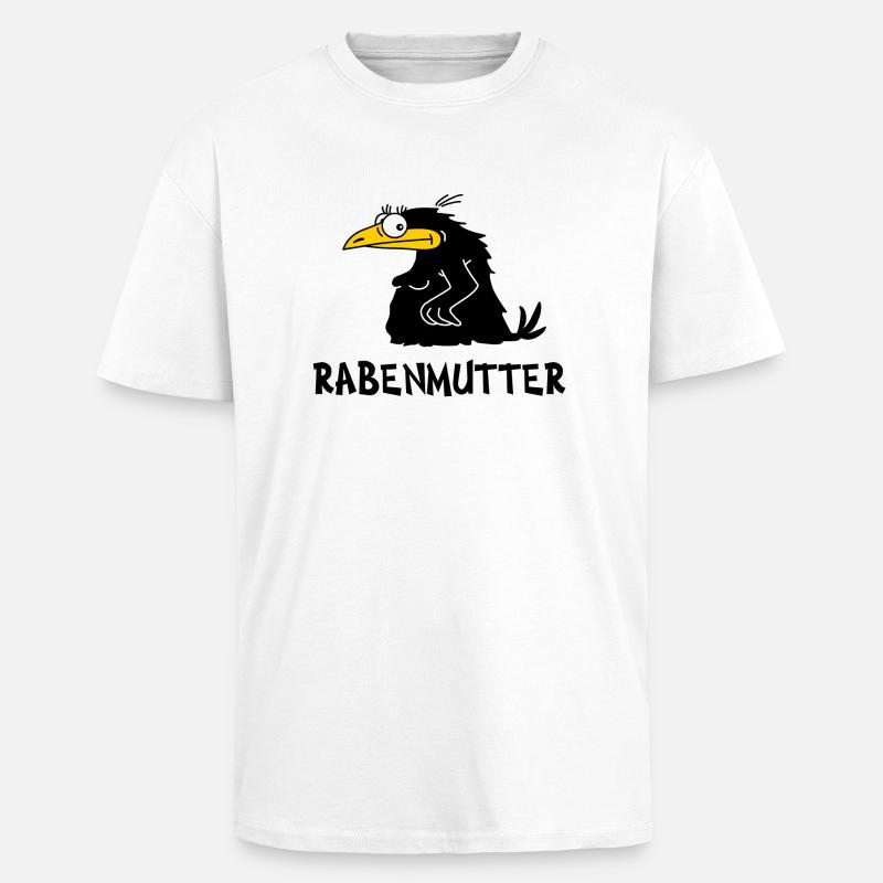 Rabenmutter - T-shirt unisexe oversize épais - blanc