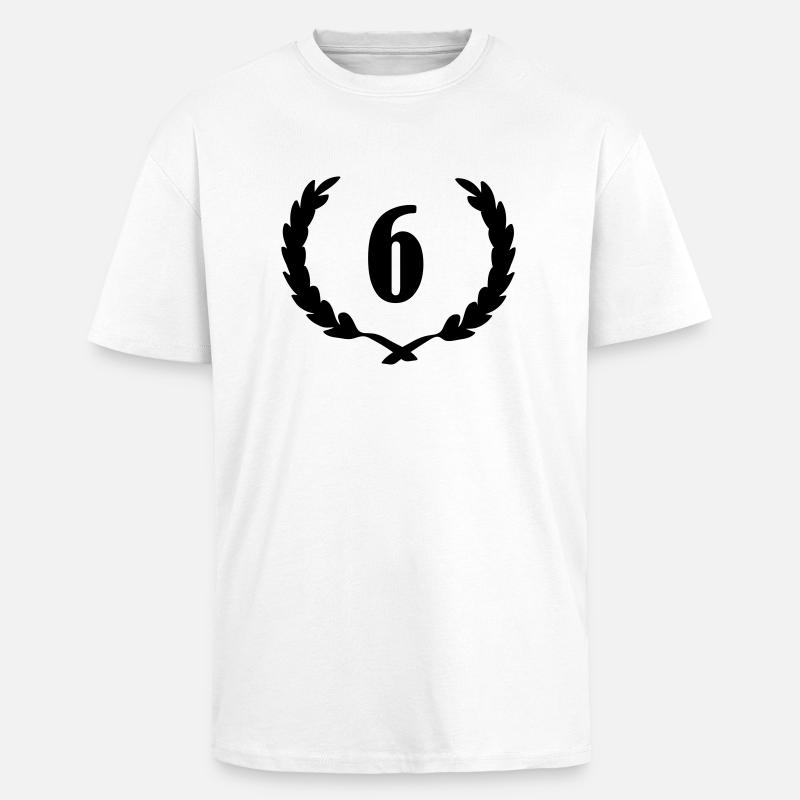 lorbeerkranz_6 - Oversized Heavyweight Unisex T-Shirt - Weiß