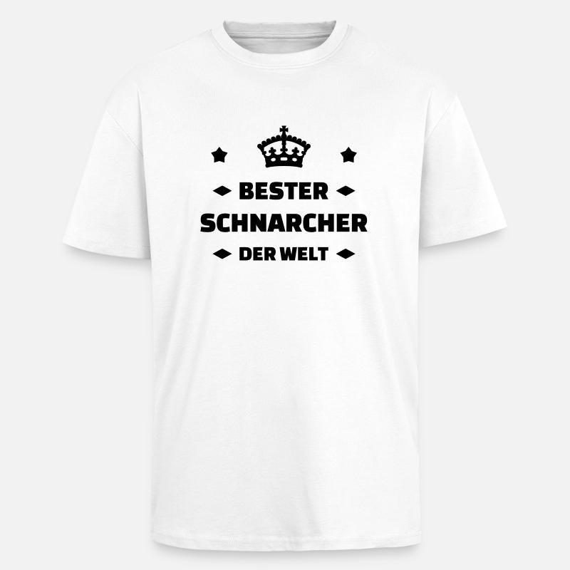 Schnarchen / Schnarcher / Schlaf / Schnarcherin - Oversized Heavyweight Unisex T-Shirt - Weiß