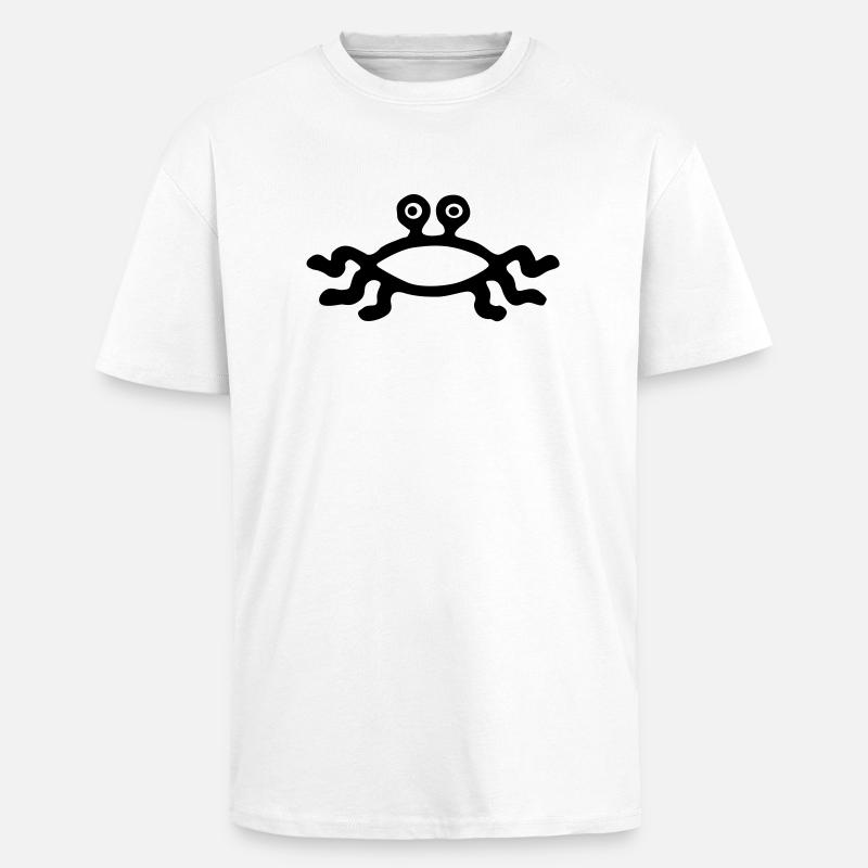 Flying Spaghetti Monster - Oversized Heavyweight Unisex T-Shirt - Weiß