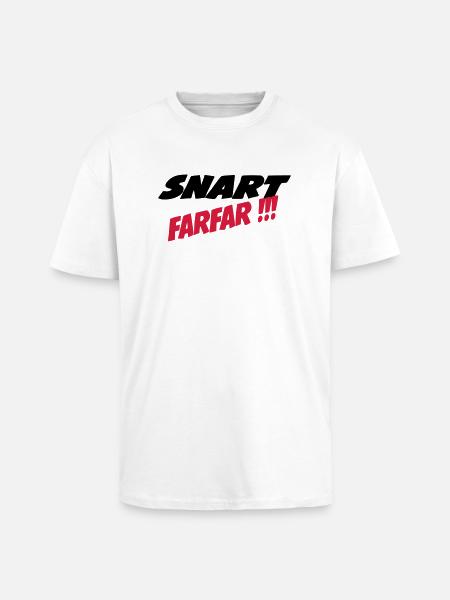 Snart farfar !!! - Oversized Heavyweight Unisex T-Shirt - Weiß