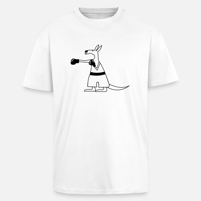 kaenguru_001 - T-shirt unisexe oversize épais - blanc