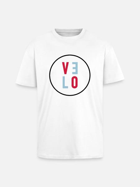 Velo - Oversized Heavyweight Unisex T-Shirt - Weiß