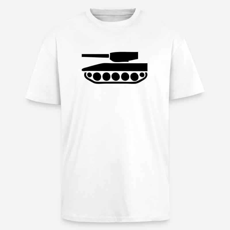 Leopard - Oversized Heavyweight Unisex T-Shirt - Weiß