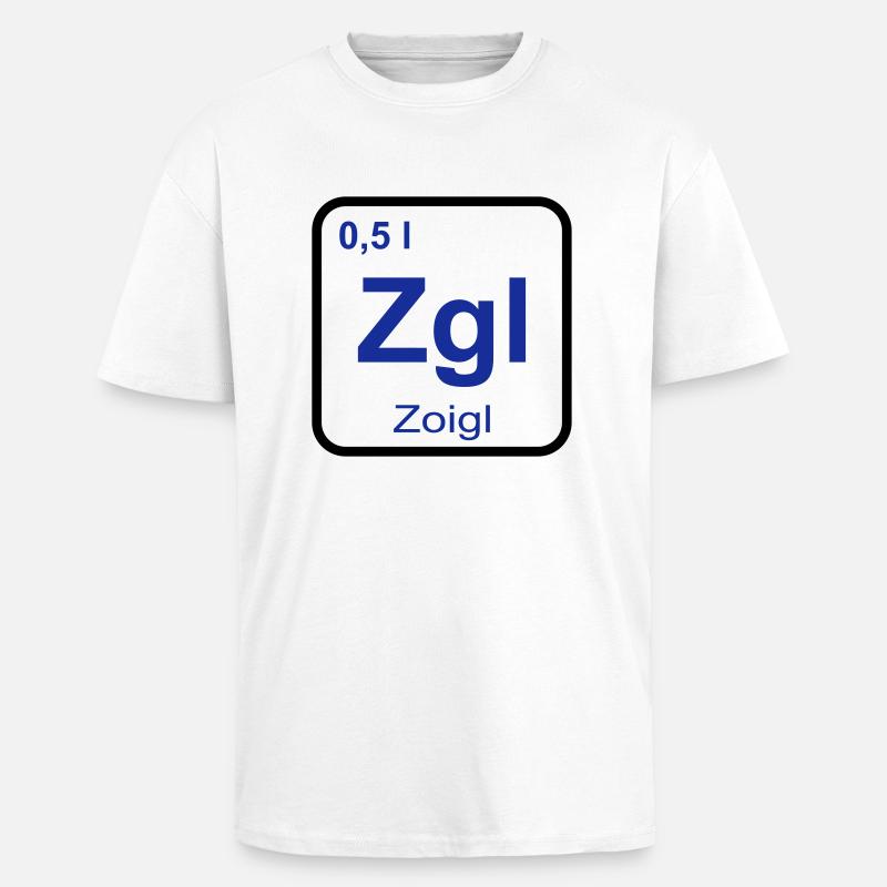 Zoigl Bier - Oversized Heavyweight Unisex T-Shirt - Weiß