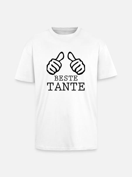 beste tante - Oversized Heavyweight Unisex T-Shirt - Weiß