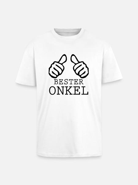 bester onkel - Oversized Heavyweight Unisex T-Shirt - Weiß