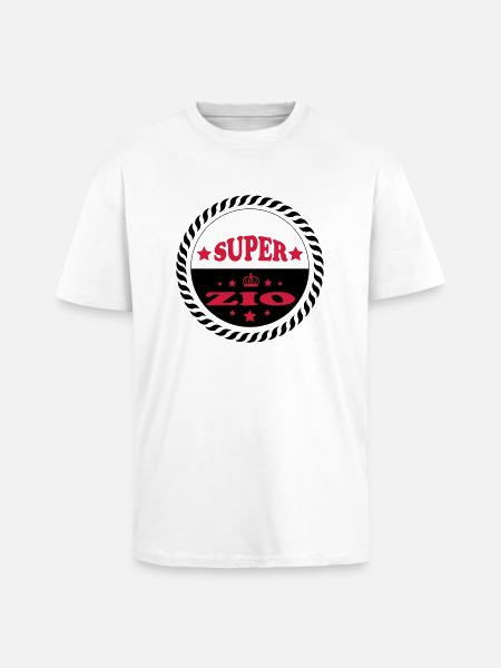 Super zio - Unisex Oversized Heavyweight T-shirt - white