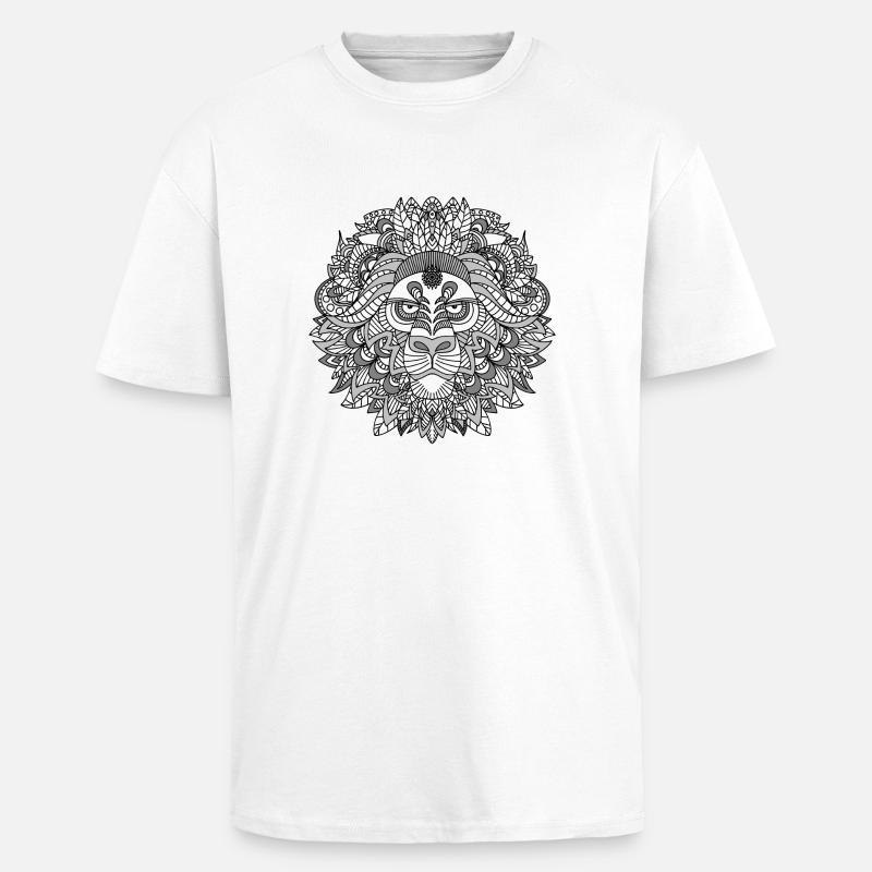Sternzeichen Löwe - Oversized Heavyweight Unisex T-Shirt - Weiß