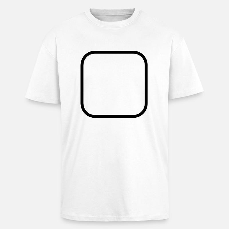 A Personnaliser / Custom / Customiser / Customize - T-shirt unisexe oversize épais - blanc