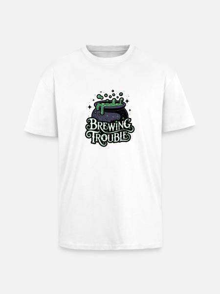 Hexenkessel – Brewing Trouble - Unisex Oversized Heavyweight T-shirt - white