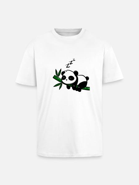 Pandodo - T-shirt unisexe oversize épais - blanc