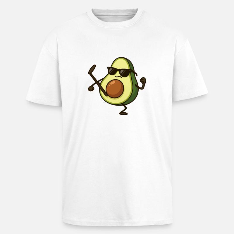avocado karate - Oversized Heavyweight Unisex T-Shirt - Weiß