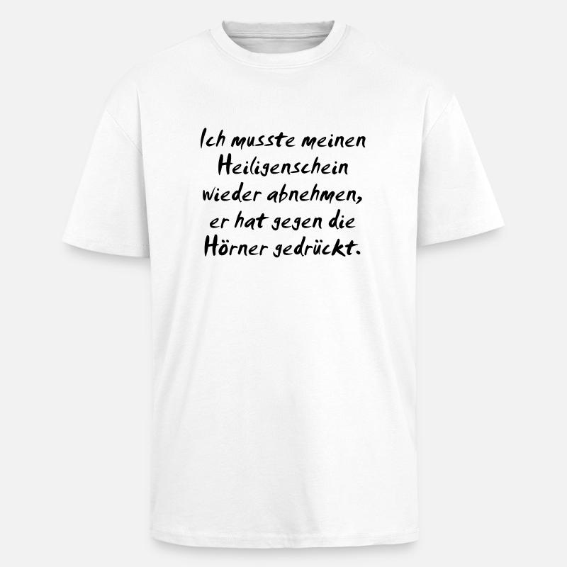 Sans auréole - T-shirt unisexe oversize épais - blanc