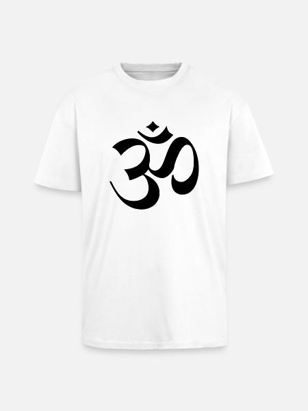 om_zeichen__f1 - Unisex Oversized Heavyweight T-shirt - white
