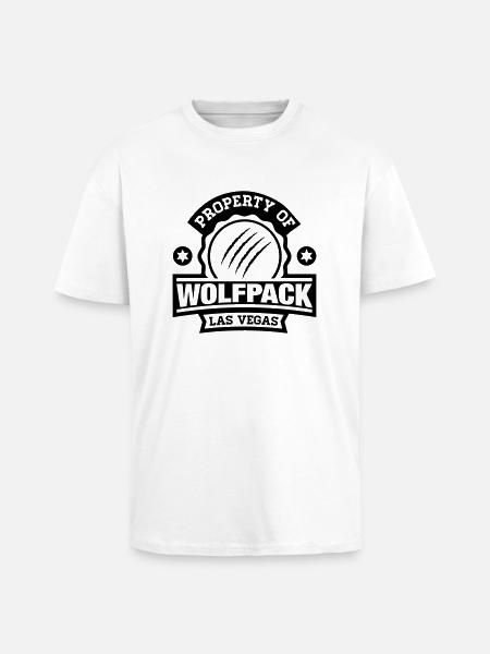property_of_wolfpack_1_f1 - Unisex Oversized Heavyweight T-shirt - white
