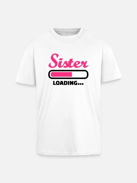 Sister - Unisex Oversized Heavyweight T-shirt - white