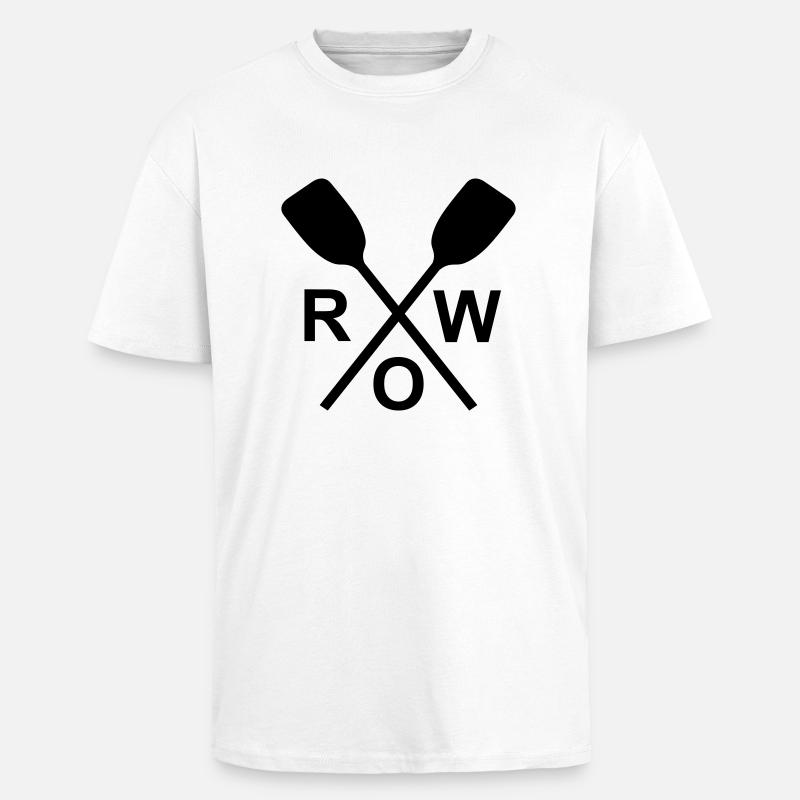 row - Oversized Heavyweight Unisex T-Shirt - Weiß