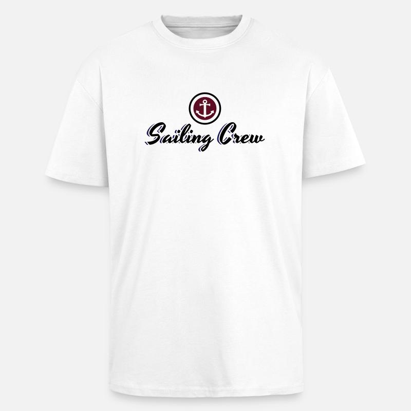 Sailing Crew - Oversized Heavyweight Unisex T-Shirt - Weiß