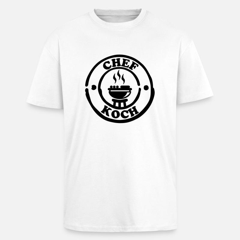 chef_koch__f1 - Oversized Heavyweight Unisex T-Shirt - Weiß