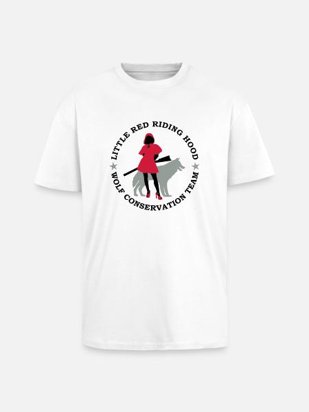 Wolf conservation team - Unisex Oversized Heavyweight T-shirt - white