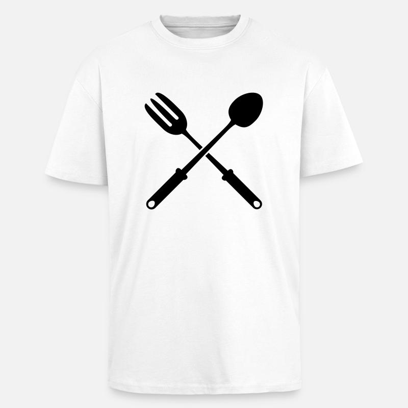 kochen__f1 - Oversized Heavyweight Unisex T-Shirt - Weiß
