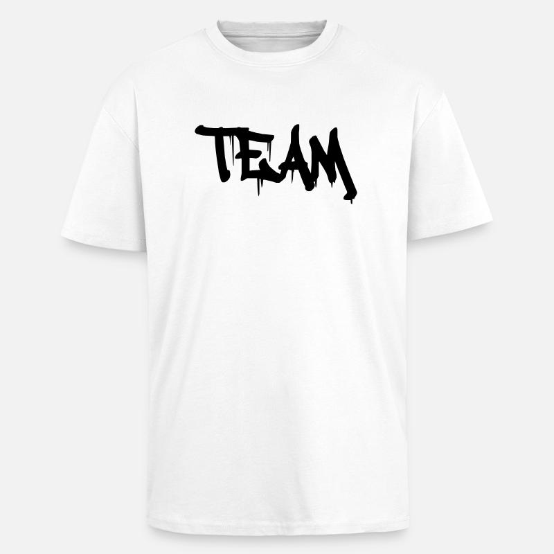 team - Oversized Heavyweight Unisex T-Shirt - Weiß