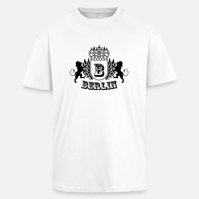 berlin - Oversized Heavyweight Unisex T-Shirt - Weiß