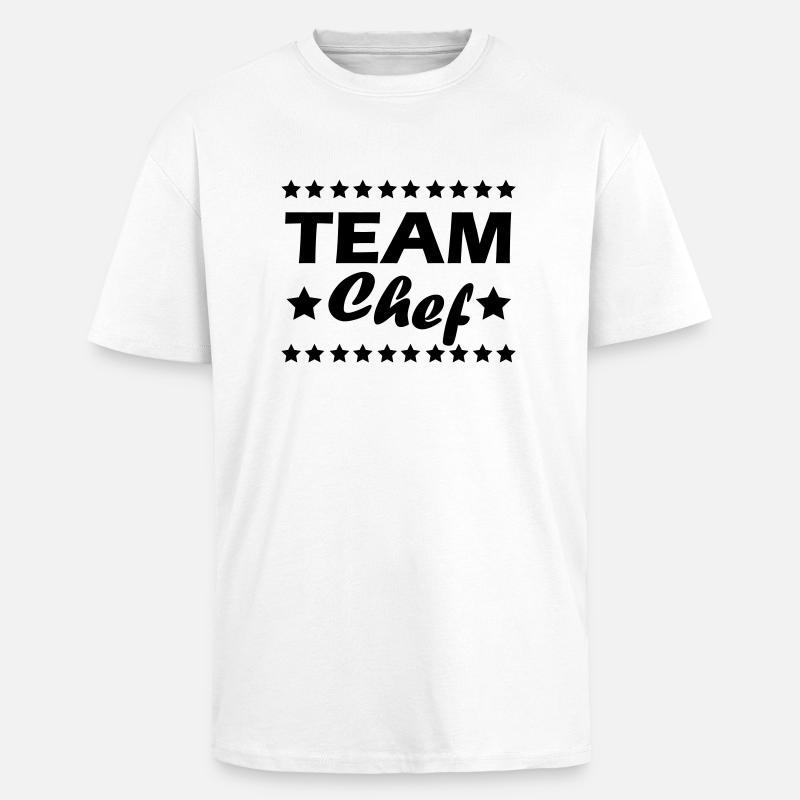 team_chef_01 - Oversized Heavyweight Unisex T-Shirt - Weiß