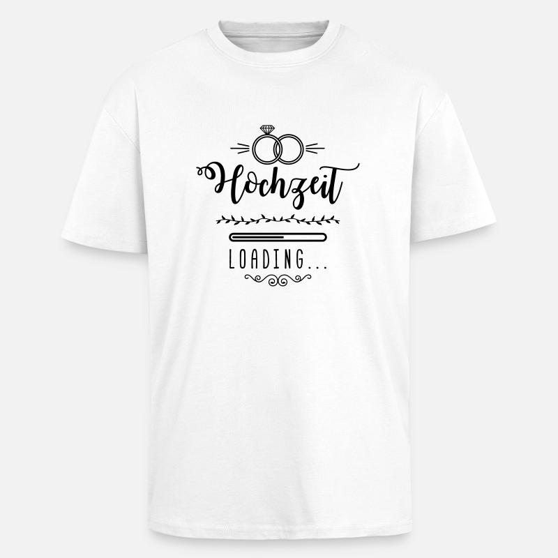hochzeit loading ring wedding - Oversized Heavyweight Unisex T-Shirt - Weiß