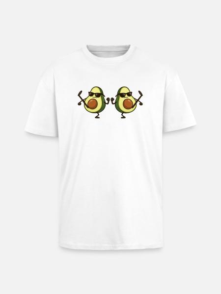 avocado karate 2 - Oversized Heavyweight Unisex T-Shirt - Weiß