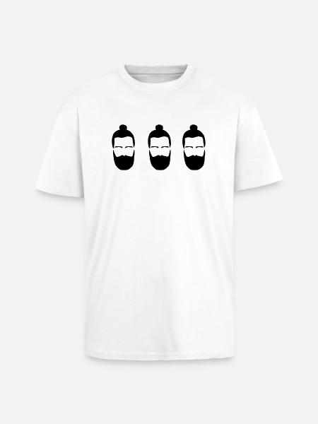 NilGuenther_HipsterKlone2 - Oversized Heavyweight Unisex T-Shirt - Weiß